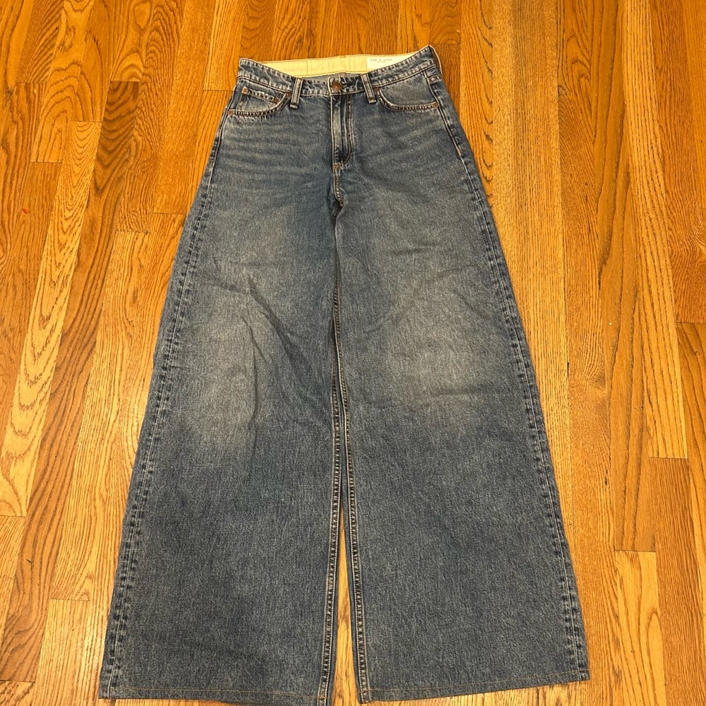 rag & bone high rise Featherweight Wide Leg Jeans-Sophie